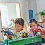 Elicopter, camion de pompieri si submarin remixate, 60462, 874  piese - imagine 7