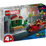 Iron Man cu motocicleta si Hulk, 76287, 68  piese - imagine 2