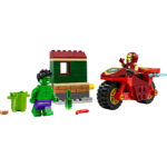 Iron Man cu motocicleta si Hulk, 76287, 68  piese - imagine 7